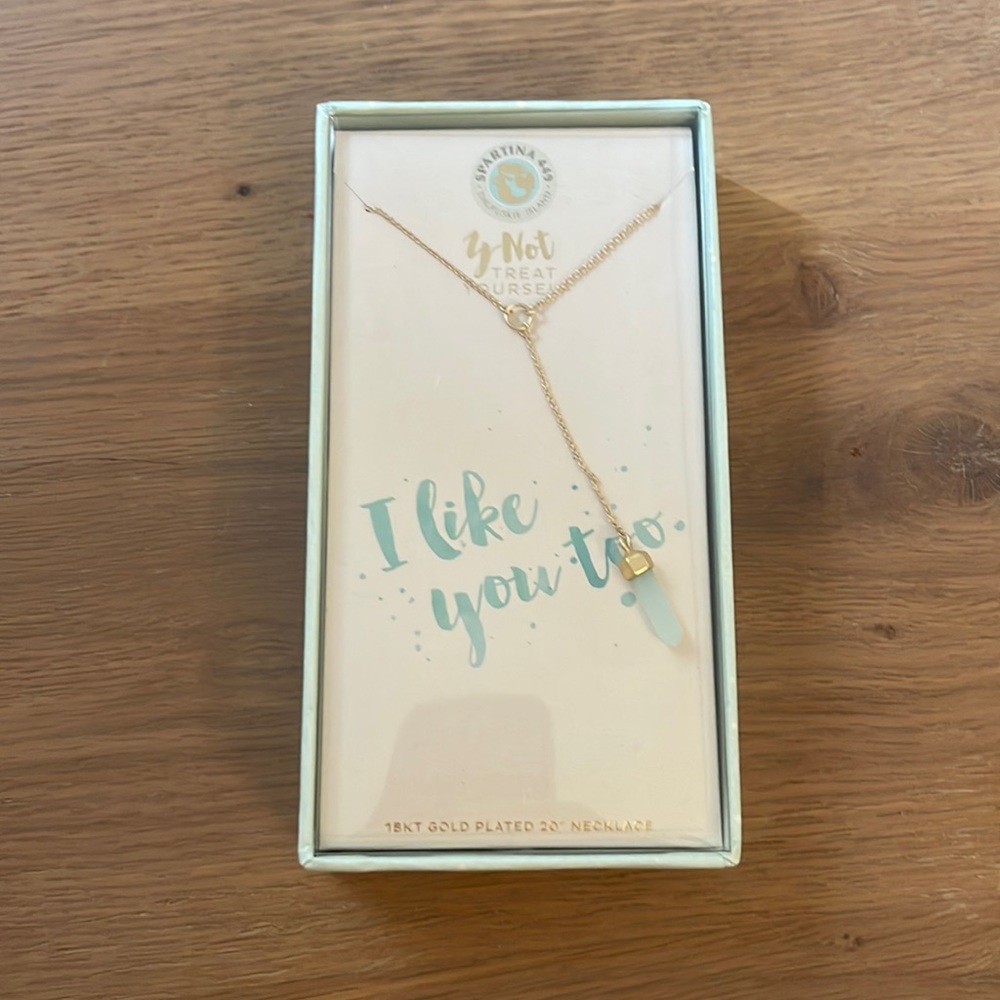 NWT Spartina 449 18k gold plated 20” necklace